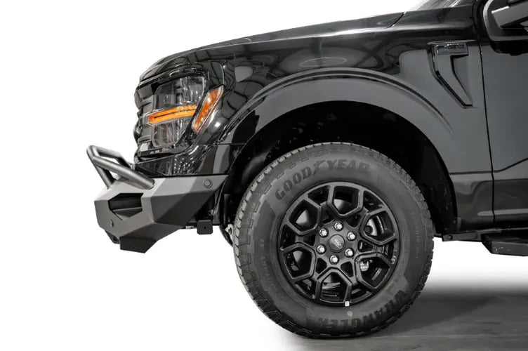24C F150 MATRIX FRONT BUMPER W/ PRERUNNER GUARD MATTE FINISH