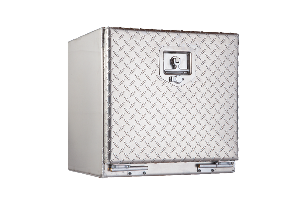 UNDERBODY TOOLBOX 18X233/16X48 DIAMOND PLATE DOUBLE DOOR SSERIES