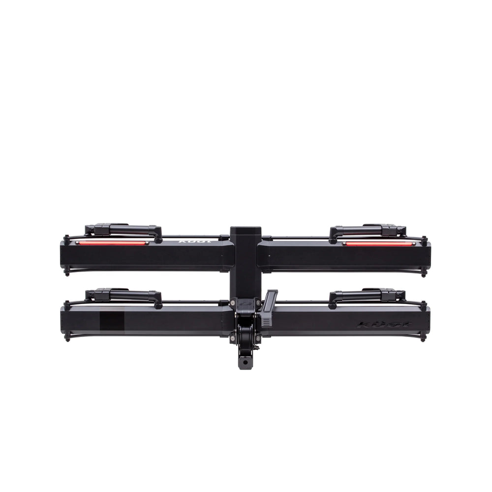 PISTON X 2IN LED DUAL RATCHET PLATFORM RACK W/KASHIMA 2 BIKE GALAXY GRAY
