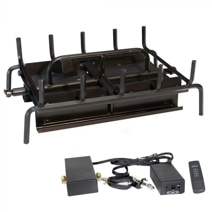 ASSEMBLED 18IN 3 BURNER NATURAL GAS W/BATTERY ELECTRONIC AND REMOTE SYSTEM