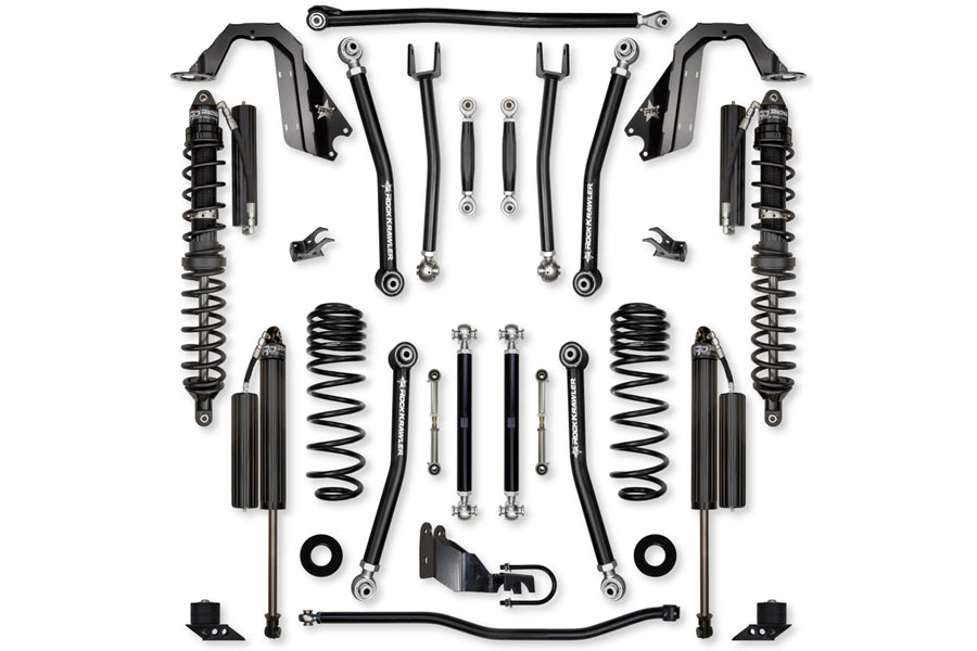 Rock Krawler 3.5 Inch T-Rex Elite Hybrid Coil Over System Lift Kit with Shocks JL35TX2P-4XECS
