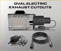 QTP Bolt-On QTEC Dual Low Profile Oval Electric Cutout Valves - Pair