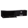 48 X 16 X 13 HIGH SIDE TOOL BOX W/LEOPARD DOOR SMOOTH BLK BASE