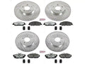 Power Stop 11-14 Ford Mustang Front & Rear Z26 Street Warrior Brake Kit