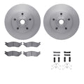 R1 Concepts Brake Rotor- Blank with Optimum Oe Pads Hdw Fits Ford E-150
