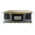 Overland Vehicle Systems HD Bundu 2 - Hard Shell Pop Up Roof Top Tent 2 Person Grey Body Black Rainfly