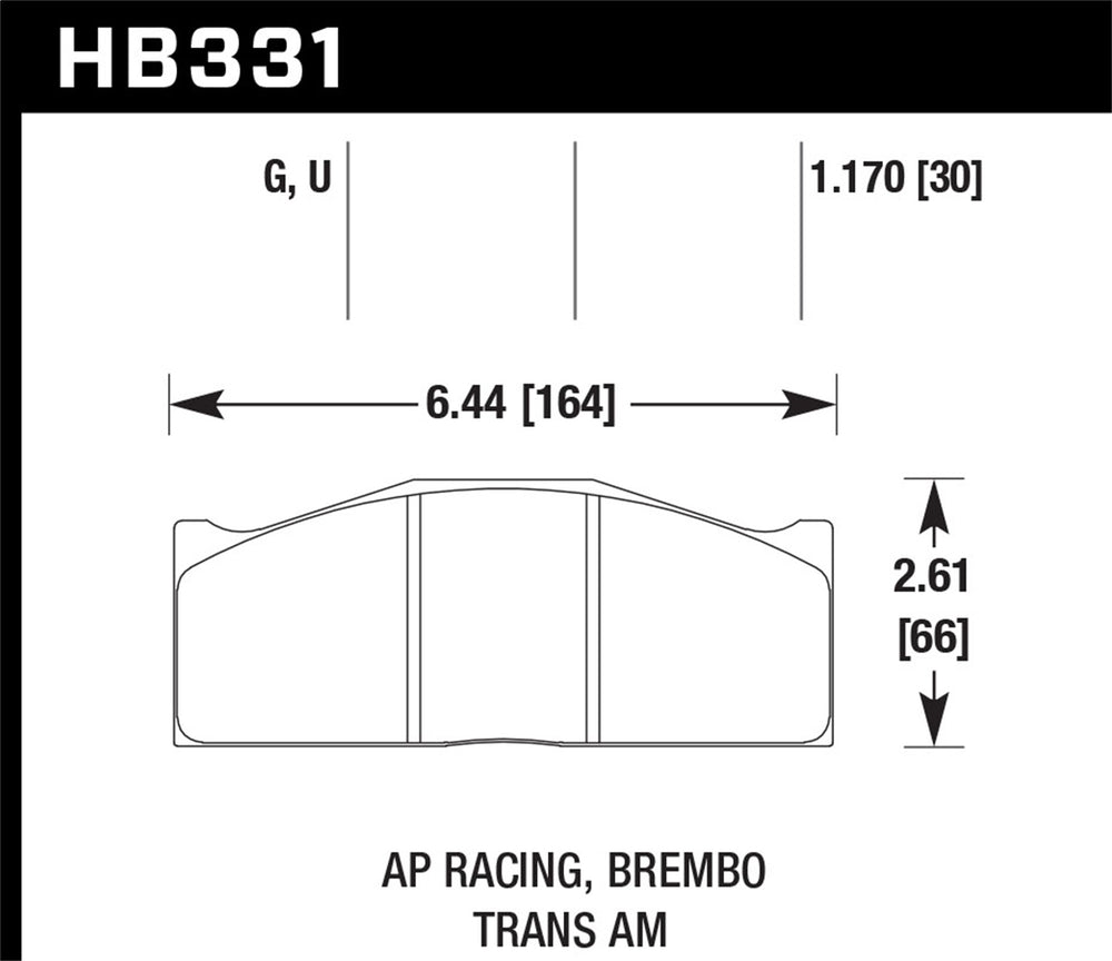 Motorsports Brake Pads AP Racing Brembo DTC-60