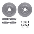 R1 Concepts Brake Rotor- Carbon Coated with Ceramic Pads Hdw Fits Ford Explorer