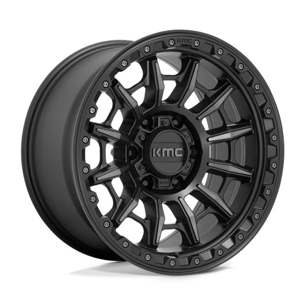 KMC Wheels black auto part
