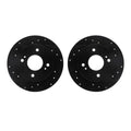 R1 Concepts Brake Rotor- D/S - Black Fits Nissan 240SX