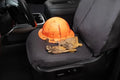CUSTOM SEAT SAVER POLYCOTTON CHARCOAL