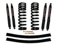 Bronco Suspension Lift Kit 75-77 Ford Bronco w/Shock Black MAX Shocks 1.5-2 Inch Lift Incl. Front Coil Springs Rear Add-A-Leafs Skyjacker