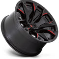 D823 20X10 5X5.0 G-BLK MILL C-RED -