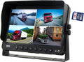 7IN AHD CVBS QUAD FULL HD MONITOR W/ BUILTIN DVR (4 CHANNEL)