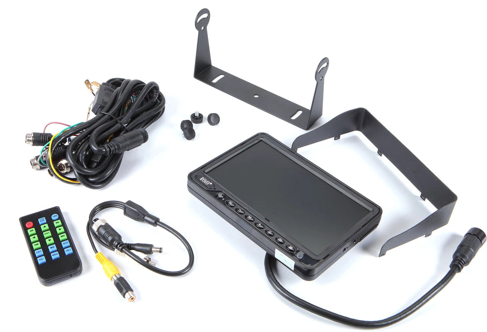 7IN AHD CVBS QUAD FULL HD MONITOR W/ BUILTIN DVR (4 CHANNEL)