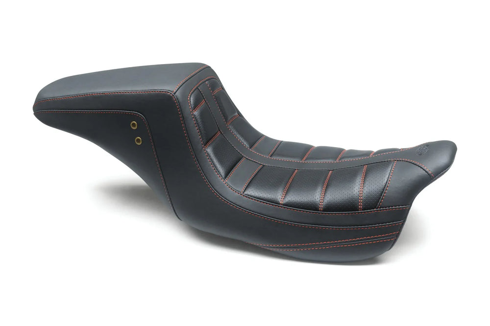 Mustang 08-21 Harley Electra Glide,Rd Glide,Rd King, Str Glide Squareback 1PC Seat - Black