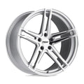~(29 lbs. 21X21X11)~ TSW MECHANICA 19x9.5 5/120 ET39 CB76.1 SILVER W/MIRROR CUT FACE