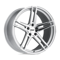 ~(29 lbs. 21X21X11)~ TSW MECHANICA 19x9.5 5/120 ET39 CB76.1 SILVER W/MIRROR CUT FACE
