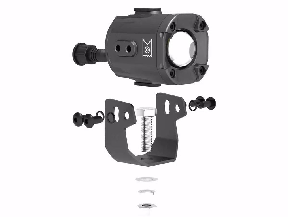 BRONCO STEEL BUMPER CONCEPT POD MINI TRIPLE FOG LIGHT KIT