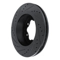 R1 20-25 Ford Transit-350 HD/DRW Rear Right Drilled & Slotted Black Brake Rotor