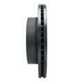 R1 20-25 Ford Transit-350 HD/DRW Rear Right Drilled & Slotted Black Brake Rotor