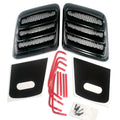 Roush 2018-2023 Mustang Hood Heat Extractors - Gloss Black