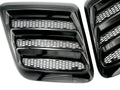 Roush 2018-2023 Mustang Hood Heat Extractors - Gloss Black