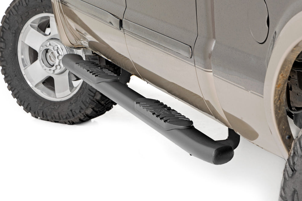 Oval Nerf Step Crew Cab Black Ford F250/350 2WD/4WD (99-16)