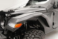 18C JEEP JL INTEGRATED LIGHT WIDE FLARE W/ BASE FENDER BARE STEEL