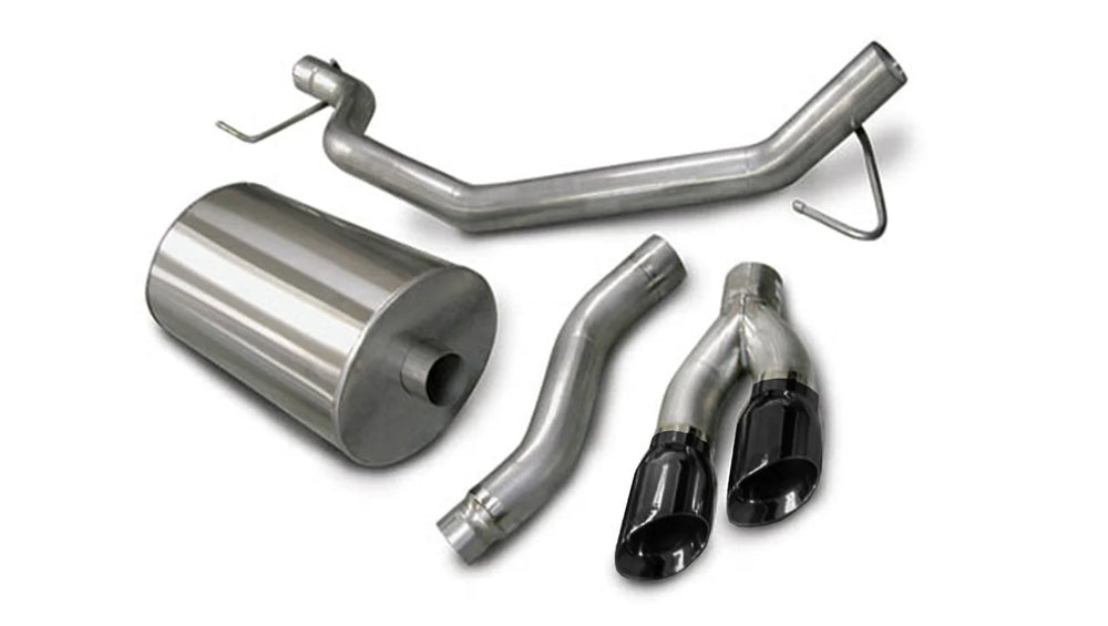 3.0 Inch Cat-Back Sport Single Side Exit Exhaust 4.0 Inch Black Tips 04-06 Nissan Titan Extended Cab