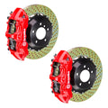 Brembo 93-98 Supra Front GT BBK 6 Piston Cast 355x32 2pc Rotor Drilled-Red