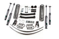 19842001 JEEP CHEROKEE (XJ) 4.5IN LCA SUSP LIFT KITCHRYSLER 8.25 AXLFRT LEAF RR COILFOX SHKS