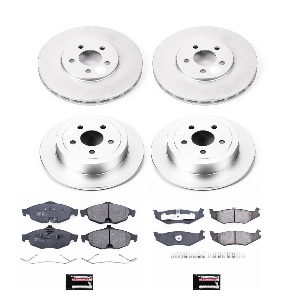 Power Stop 01-06 Dodge Stratus Front & Rear Z17 Coated Brake Kit