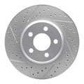 DFC 21-25 Audi Q4 E-Tron Front Left Drilled & Slotted Geoperformance Rotor