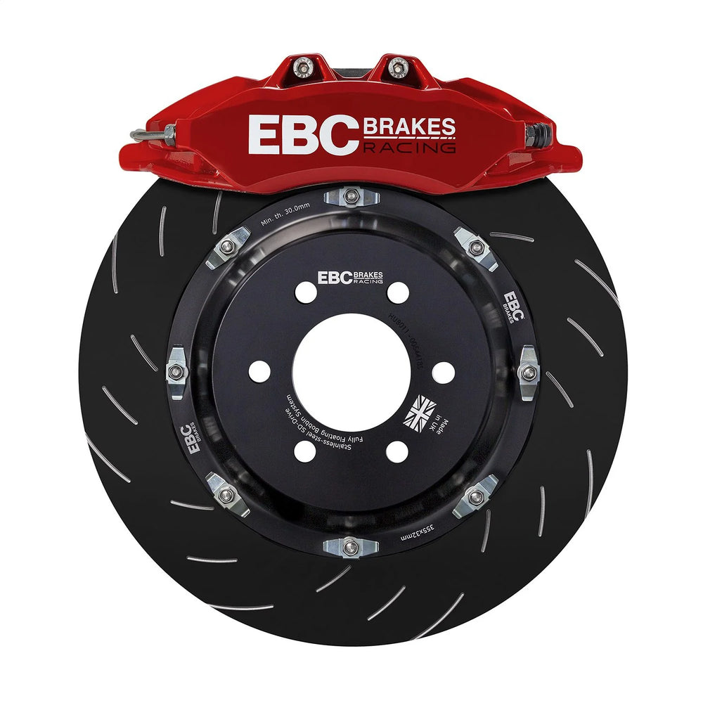 EBC Racing 07-13 BMW M3 (E90/E92/E82) Red Apollo-6 Calipers 380mm Rotors Front Big Brake Kit