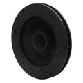 R1 70-72 Ford Galaxie 500 Front Left Drilled & Slotted Black Brake Rotor