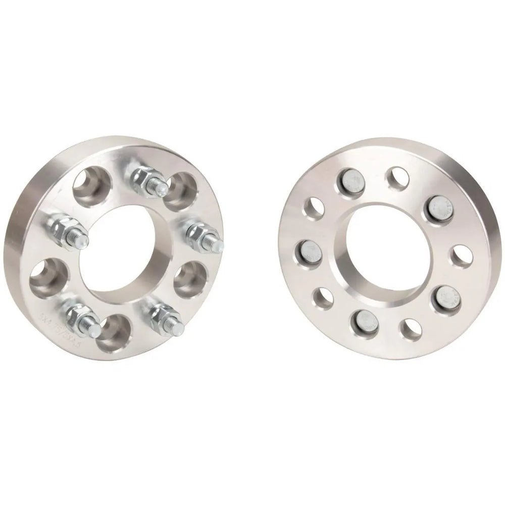 5 LUG WHEEL SPACERS; 4.5 IN. BOLT CIRCLE; 12MMX1.5 THREADS (PR) ALUMINUM195964 PONTIAC ENGINES