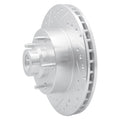 R1 Concepts Brake Rotor Drilled and Slotted Silver Fits Dodge Ram
