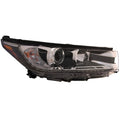 CAPA TY HILANDR/HBRD 1718 HEADLIGHT ASSY W/LED DRL LIMITED W/SMOKED CHROME ACCENT RH