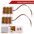 LED TAIL LIGHTS WITH WHITE LED C-BAR CHROME HOUSING SMOKED LENS