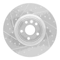 DFC 18-20 Jaguar E-Pace Front Left Drilled & Slotted Silver Brake Rotor