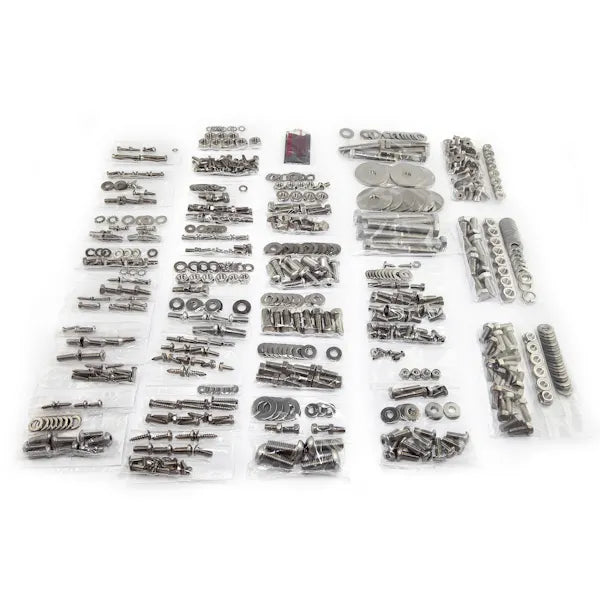 Body Fastener Kit 703 Piece Stainless Steel For w/Soft Top 1987-1995 Jeep Wrangler YJ OMIX