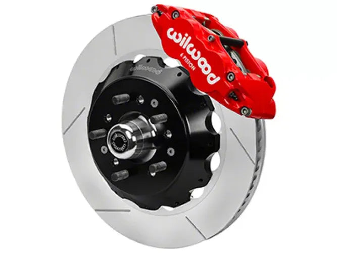 Wilwood Forged 6 Piston Red Superlite Caliper, SRP 72 Vane Vented Spec37 Slotted Rotor - 14.00x1.25