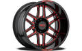 Wheel Pros Moto Metal MO992 20X9 5X5.5 G-BLK MILL 18MM MO99229085318