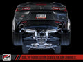 AWE Tuning 16-19 Chevrolet Camaro SS Axle-back Exhaust - Track Edition (Chrome Silver Tips)