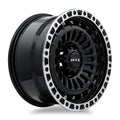 MOAB 18X9 5X127 ET15 CB71.5 GLOSS BLACK MACHINED LIP