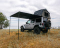 DELTAWING INSTANT AWNING 6.5FT W/LED LIGHT KITBLACK OUT FABRICWATERPROOFUV50