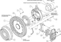 Wilwood AERO4 Rear P-Brake Kit 14.00in Red 2005-2014 Mustang