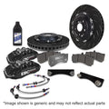 EBC Racing 00-06 BMW M3 (E46) Black Apollo-6 Calipers 355mm Rotors Front Big Brake Kit