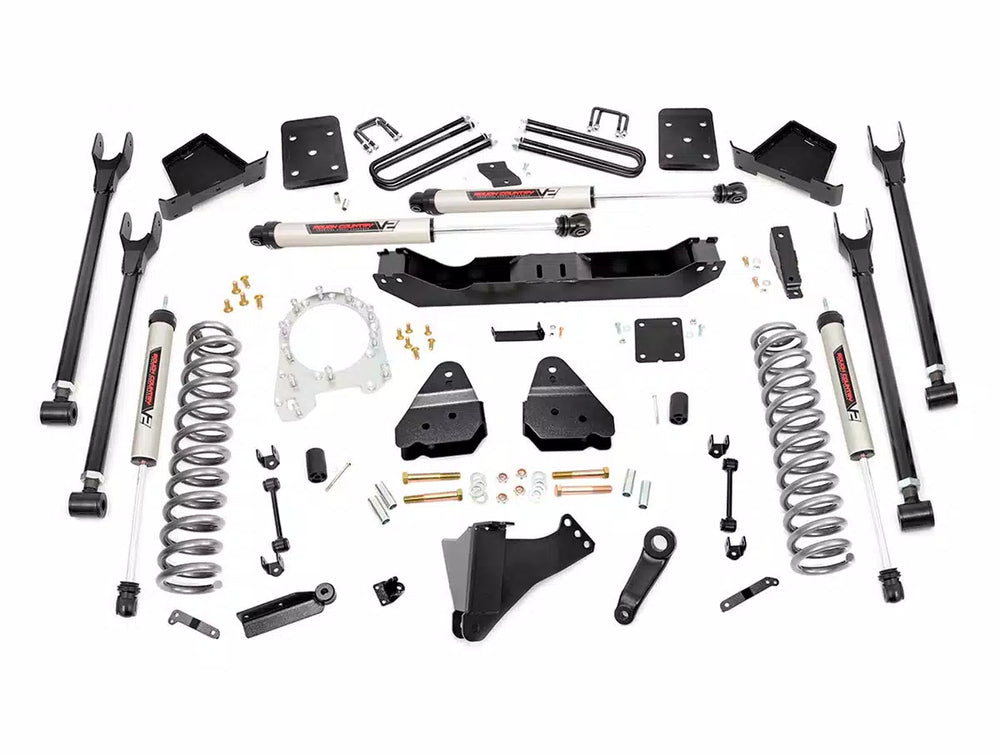 1x 760805 6 Inch Lift Kit Diesel 4 Link V2 Ford Super Duty 4WD (17-22)